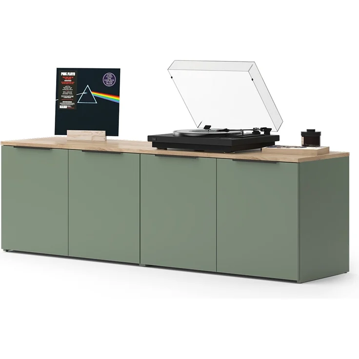 Wohnwand Wido Grün 2 Teile Vicco – Bild 5