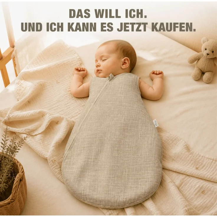 Alvi Baby Mäxchen Sommertraum Mullschlafsack Natur – Bild 12