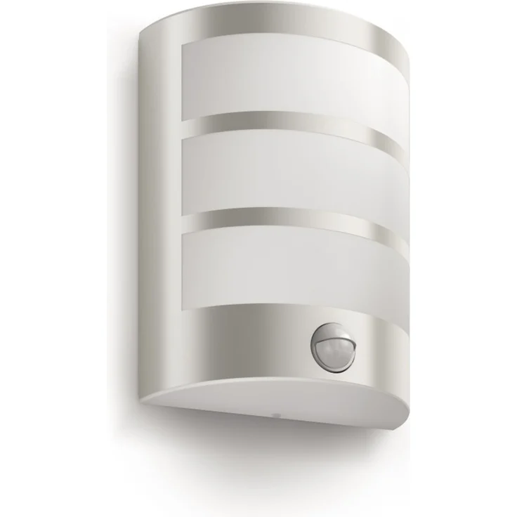 Philips LED Außenwandleuchte Python Edelstahl mit Bewegungssensor warmweiß – Bild 4