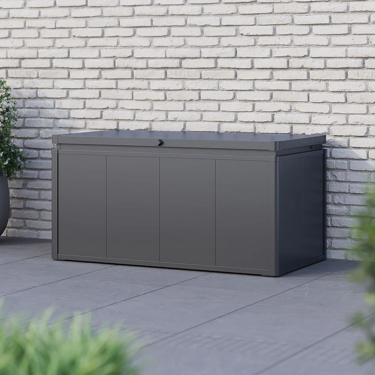 Weide Noble Gartenbox 450 L | Aufbewahrungsbox aus Stahl | Anthrazit – Bild 2