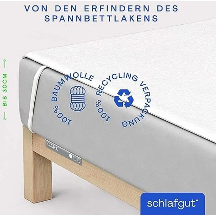 Matratzenauflage Baselayer Matratzenschutz Light Schlafgut, mit Eckgummis – Bild 2