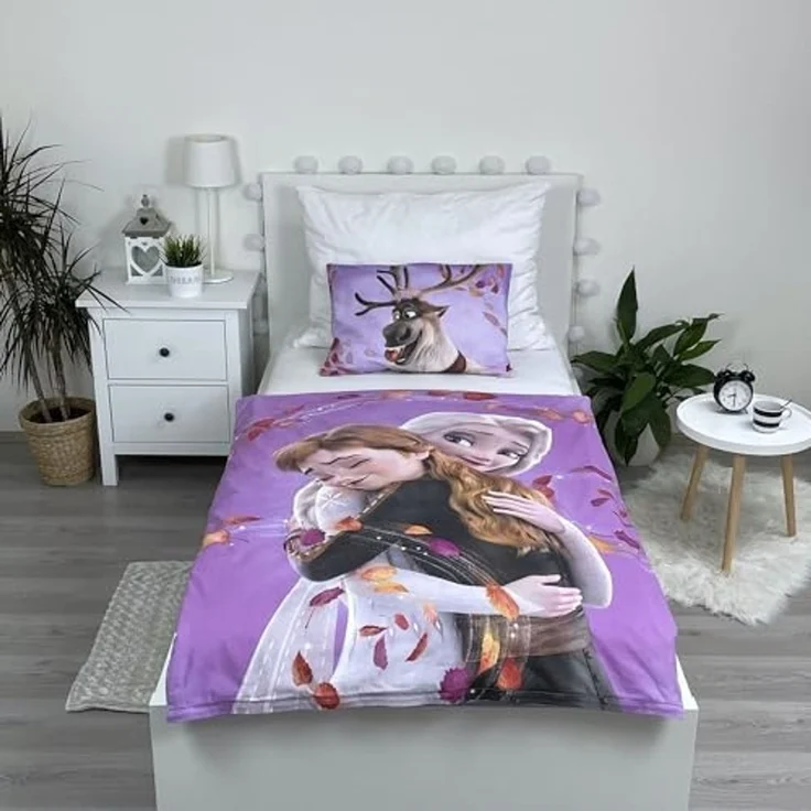 Disney Frozen 2 Anna Elsa Olaf Baby Bettwäsche 100 x 135 cm Baumwolle – Bild 6