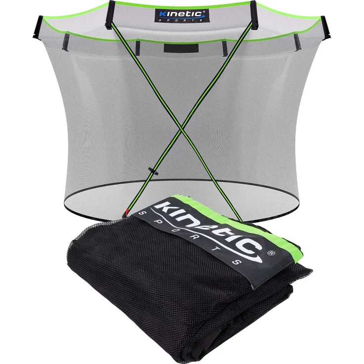 KINETIC SPORTS Trampolin Sicherheitsnetz für ULTIMATE PRO Gartentrampoline - Mit Reißverschluss und Sicherheitsclips, UV beständig, Ersatznetz Fangnetz Schutznetz, für Ø 305 cm Trampolin