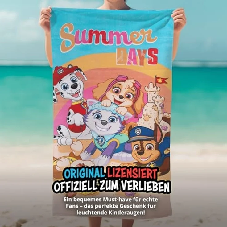 United Labels® Strandtücher Paw Patrol - Summer Days - Badetuch, 140 x 70 cm – Bild 6