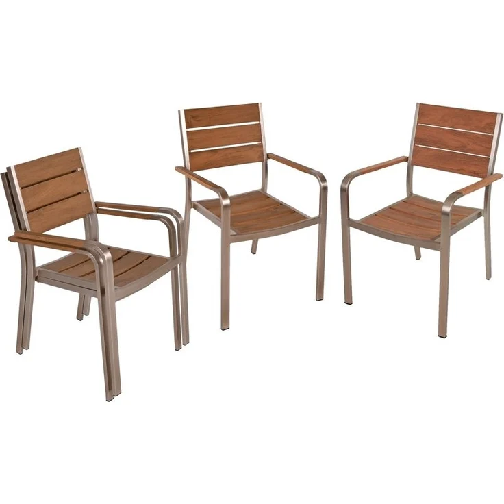 9tlg. Sitzgruppe, Teak-Optik, FLORENCE – Bild 6