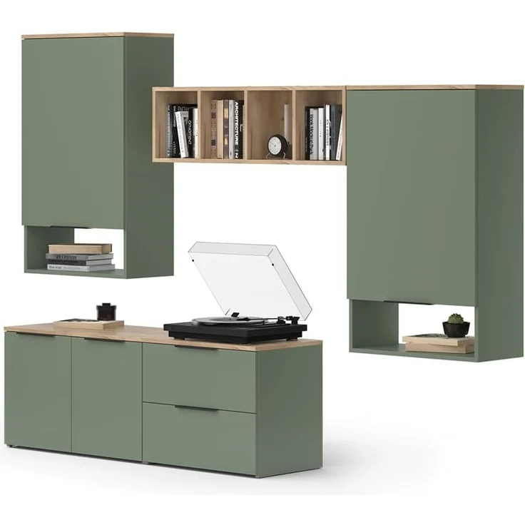 Wohnwand Wido Grün 5 Teile Vicco – Bild 5
