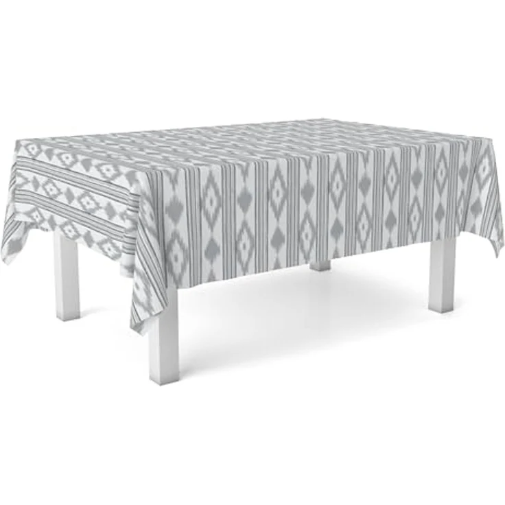 Martina Home Tischdecke, Wachstuch, Malorqui, grau, 250 x 140 cm – Bild 2