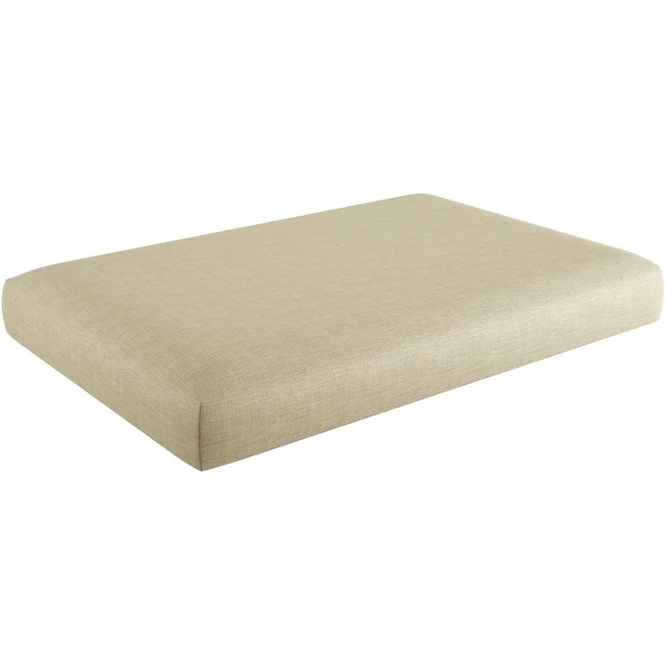 sunnypillow Palettenkissen mit abnehmbarem Bezug Kaltschaum Palettenauflage Palettenpolster Palettensofa Sitzkissen Rückenlehne Indoor Outdoor Sitzkissen 120 x 80 x 15 cm Cremefarben – Bild 1