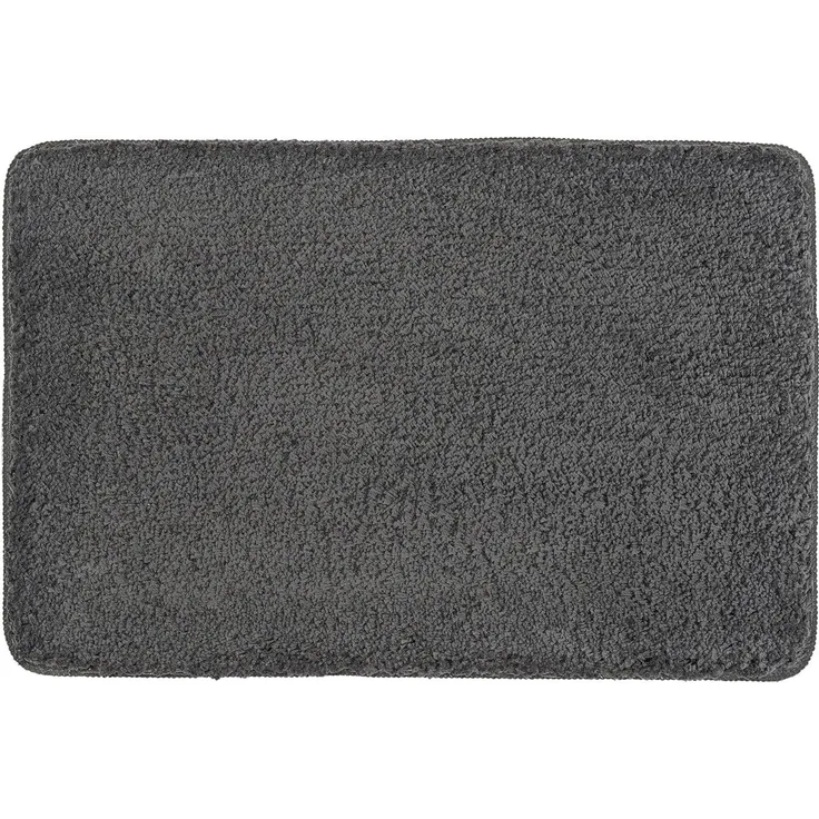 Kleine Wolke Badteppich Trend 60 x 90 cm Dunkelgrau 430273