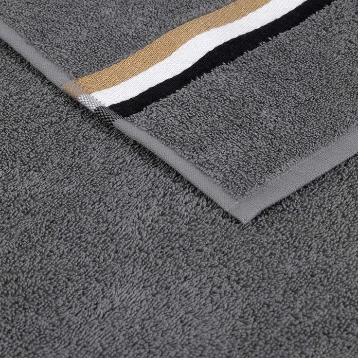 BOSS Badetuch - BLINEA, Duschtuch, Frottier, Baumwolle Grau (Magnet) 90x150 cm – Bild 4