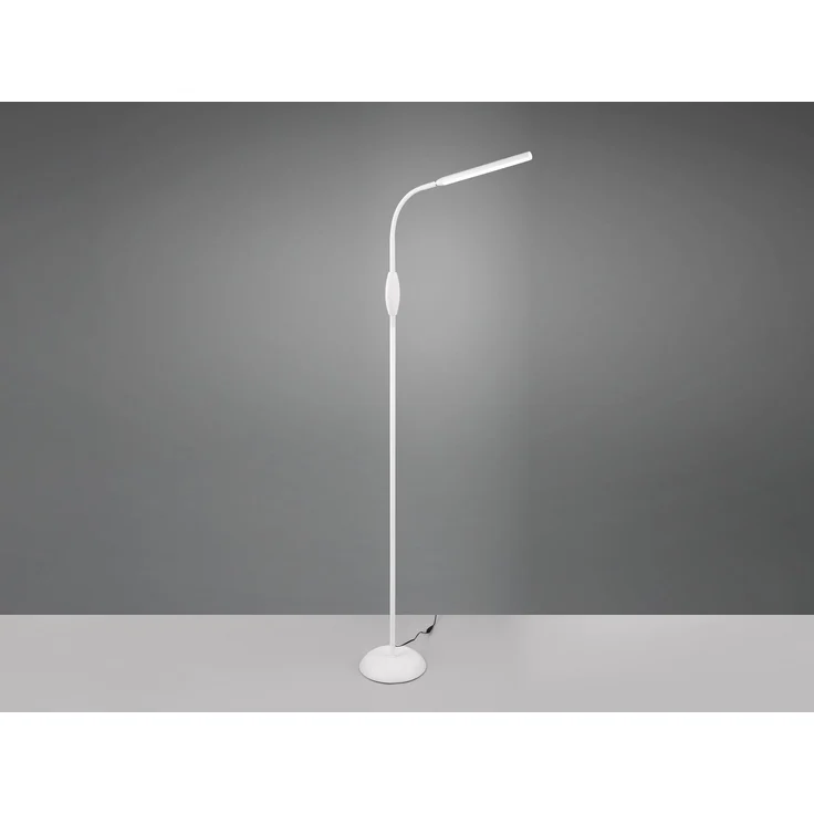 LED Stehleuchte, weiß, Touchschalter, flexibel, H 145 cm – Bild 4