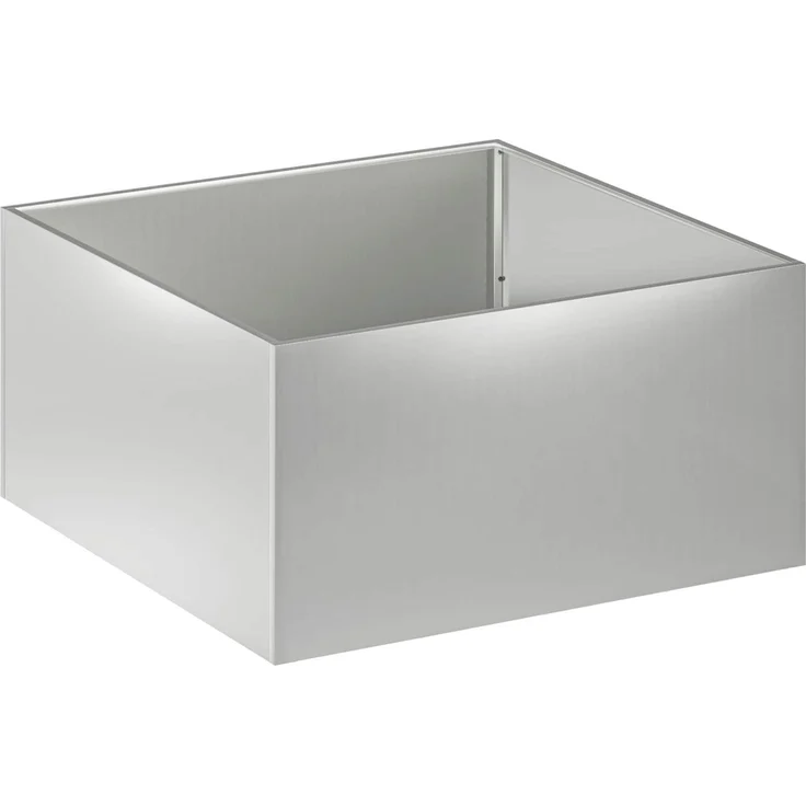 vidaXL Garten-Pflanzgefäß 2 stk. Silber 100 x 100 x 40 cm 8005131 – Bild 3
