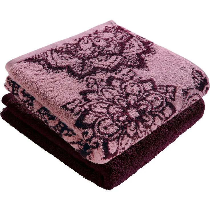 Erwin Müller Duschtuch Duschtuch "Bühl" 2er-Pack, Frottier (2-St), Walk-Frottier Motiv