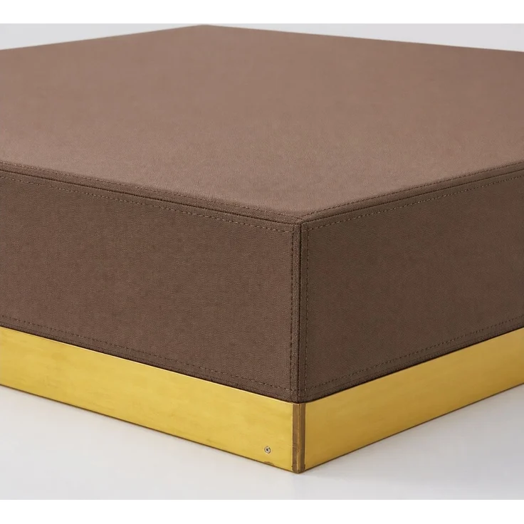 Sandkastenabdeckung, Braun, 120 x 120 x 20 cm – Bild 3