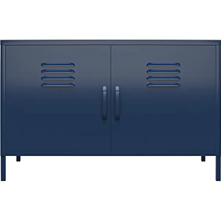 Dorel Home Queer Eye Bradford Metallschrank, Spind, Navy, Einheitsgröße – Bild 4