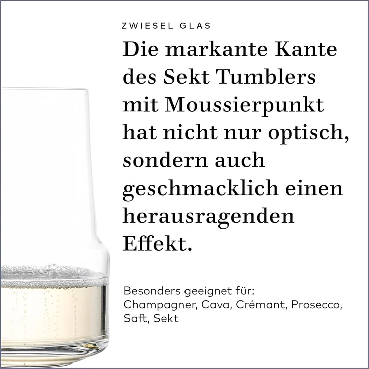 Zwiesel Glas LEVEL Sekt Tumbler 412 ml 2er Set – Bild 3