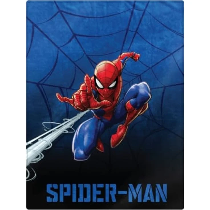 Wohndecke Spiderman Fleecedecke Kuscheldecke 150 x 200 cm, MARVEL – Bild 1