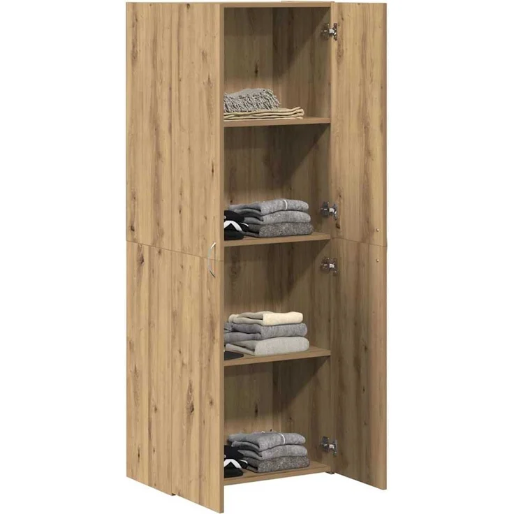 vidaXL Büroschrank Artisan-Eiche 60 x 32 x 152,5 cm Holzwerkstoff 3365559 – Bild 3