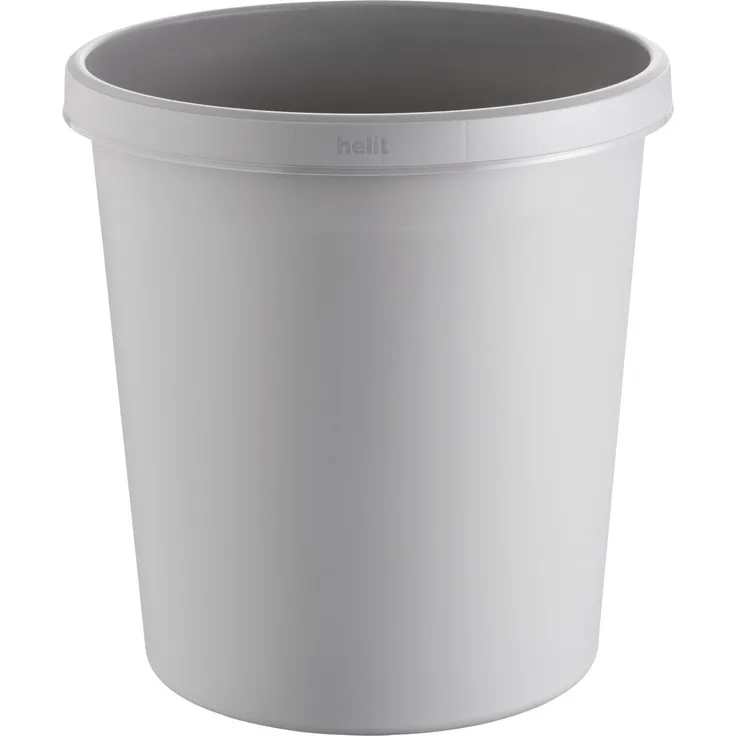 Helit H6105887 Papierkorb the german 18L, mittelgrau