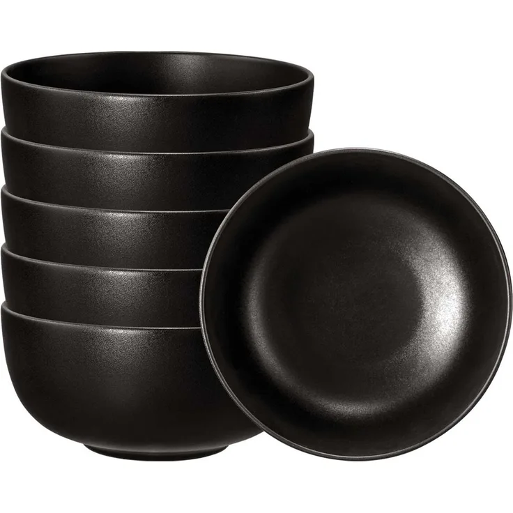 Seltmann Weiden Liberty Velvet Black Müslischale ø 15 cm 6er Set