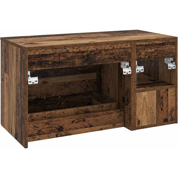 vidaXL Badezimmermöbel-Set zur Wandmontage 2 stk. Altholz 3403942 – Bild 6
