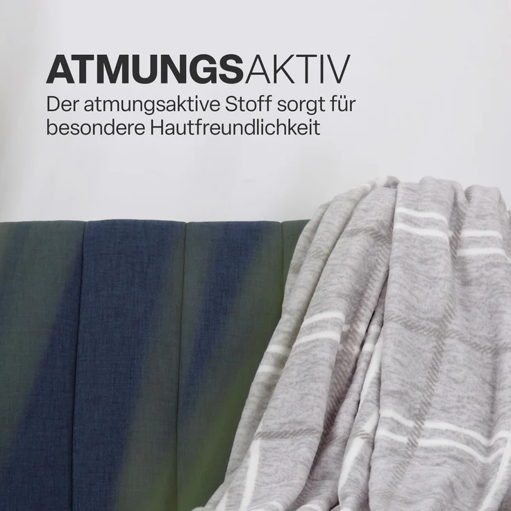 Kuscheldecke ( Grau ) XXL - 220x240cm - hochwertige Fleecedecke, große weiche Wohndecke Karo Muster - kuschelig weich – Bild 6