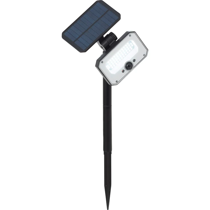 Brilliant LED Solarleuchte Joplin LED Außenspießleuchte, Solar, 54 cm, 1100 lm, 4100 K, schwarz – Bild 3