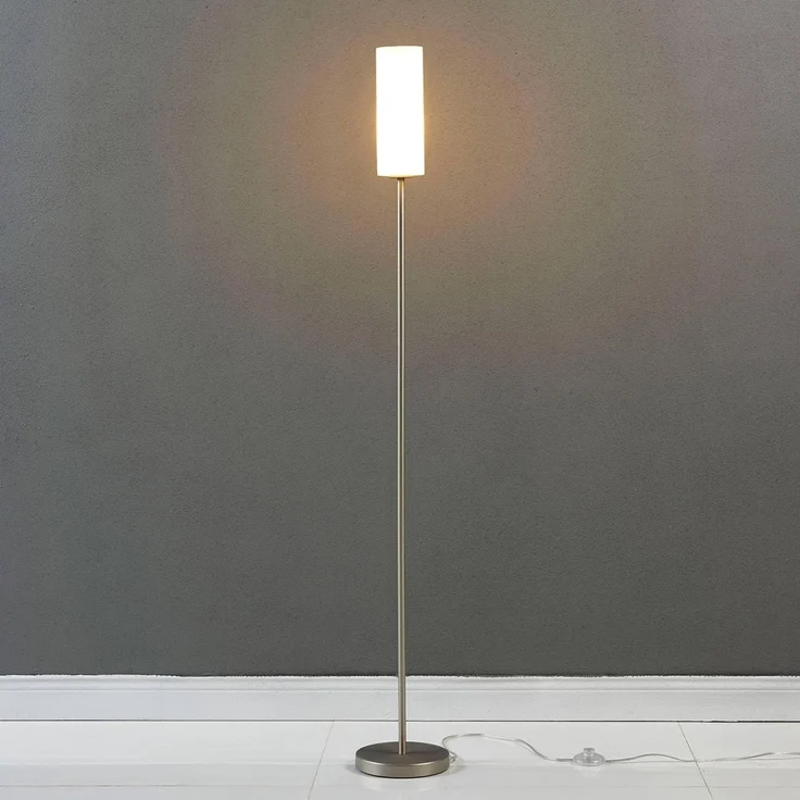 Lindby Stehlampe Vinsta, Glas Weiß IP20, 1 x 40 W – Bild 4