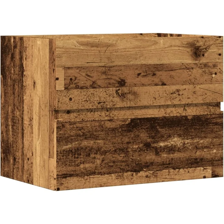 Badschrank Altholz-Optik 60 x 38,5 x 45 cm Holzwerkstoff – Bild 2