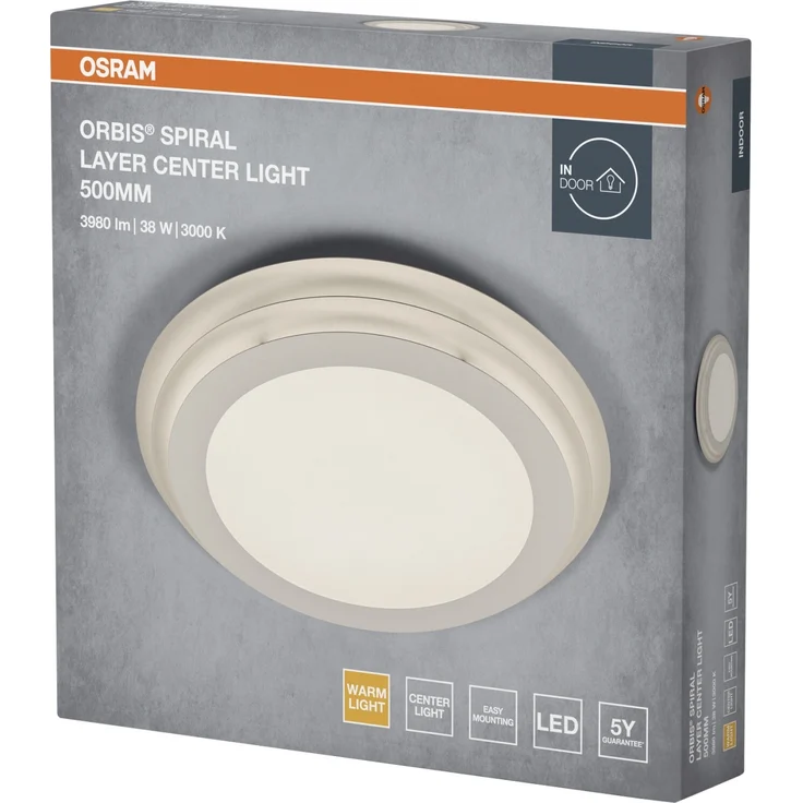 Osram LED Deckenleuchte Orbis Spiral Layer weiß Ø 50 cm 38 W warmweiß – Bild 6