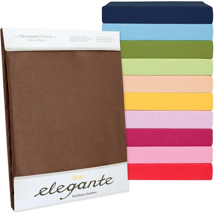 elegante Jersey Spannbettlaken | 180x200 - 200x220 cm | marine