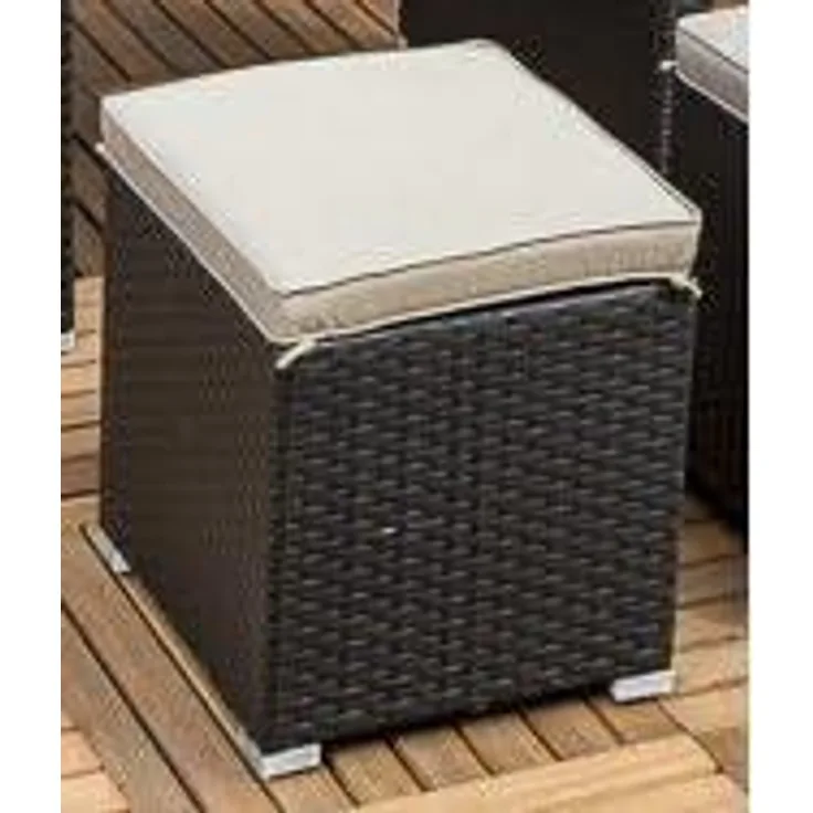 Merxx Hocker Gartenhocker Salerno Kunststoff braun