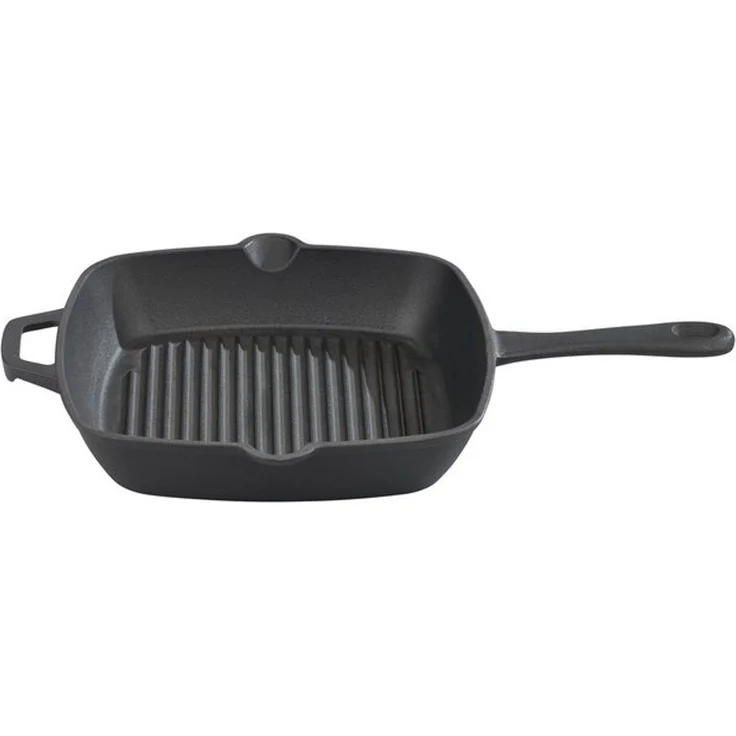 GSW Grillpfanne Black Iron BBQ, Gusseisen (1-tlg), Grillpfanne zur Anwendung auf dem Grill, Feuer oder Backofen – Bild 2