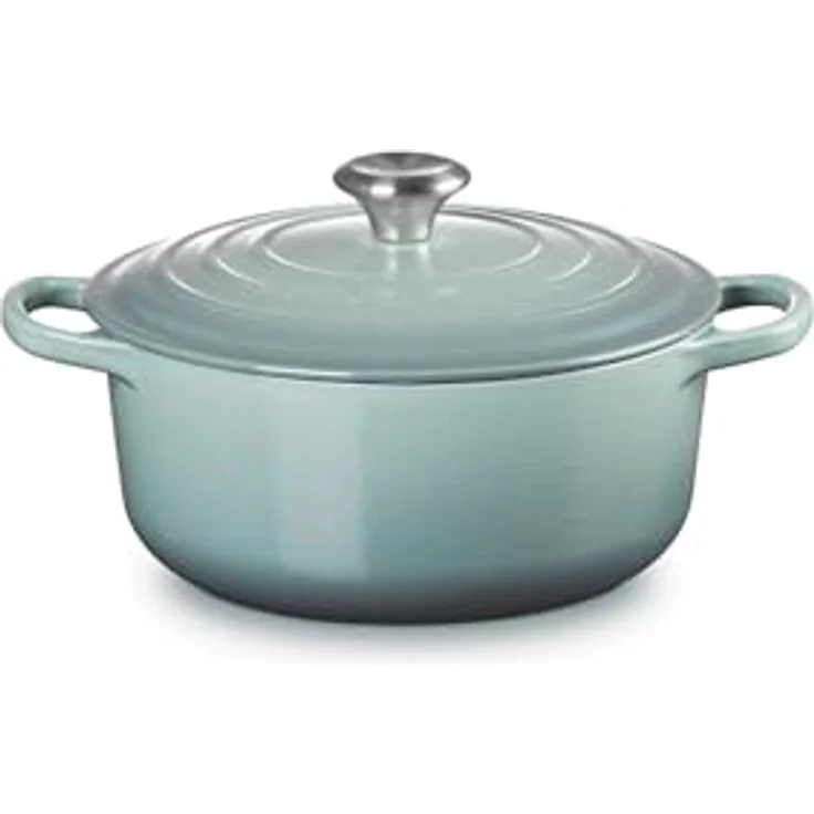 Le Creuset Signature Bräter rund 20 cm Sea Salt – Bild 2