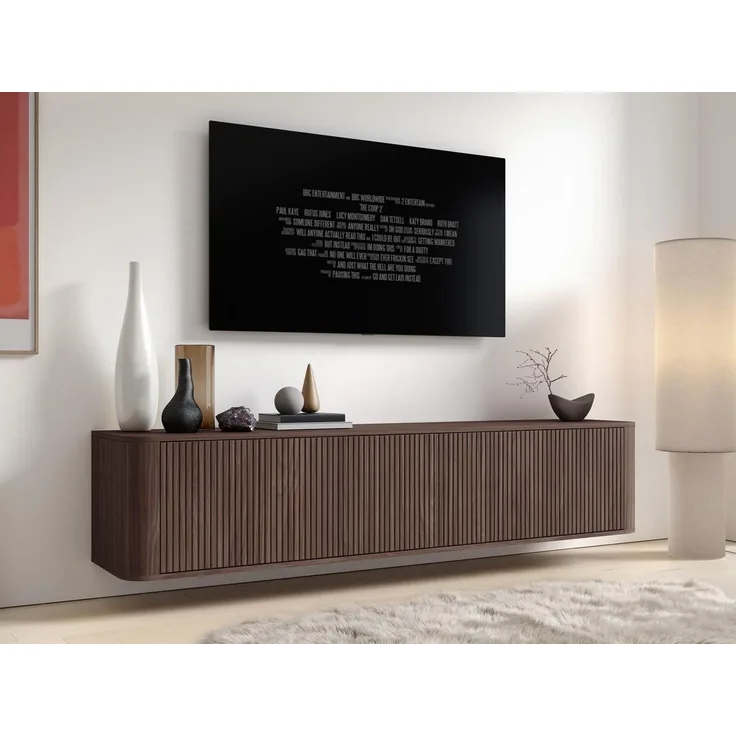 Compleo TV-Schrank modern und Japandi Design, Lowboard 200 cm breit MADE IN EU, TOPSELLER