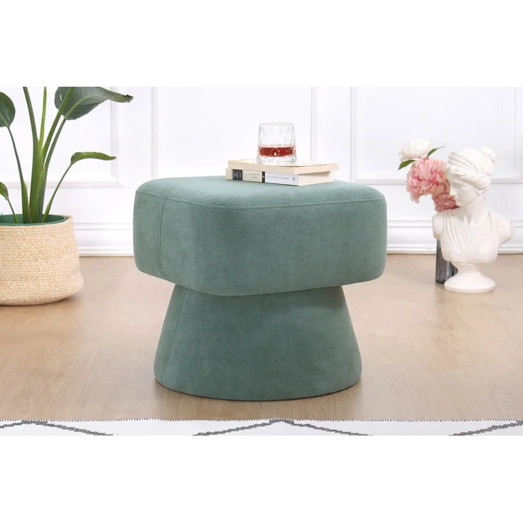 Hanah Home 'Mullin - Green' Pouffe, Grün, 45 x 42 x 45 cm – Bild 1