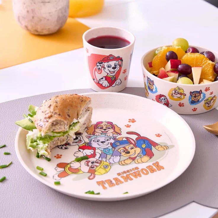 KOZIOL Kindergeschirr Paw Patrol Grow 3-teilig – Bild 3