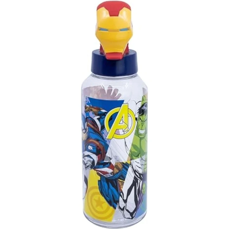 Avengers Iron Man Trinkflasche 3D Ecozen Flasche für Kinder 560 ml – Bild 1