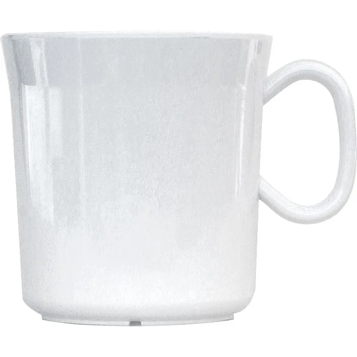 Waca Melamin Henkelbecher, 400 ml, weiß