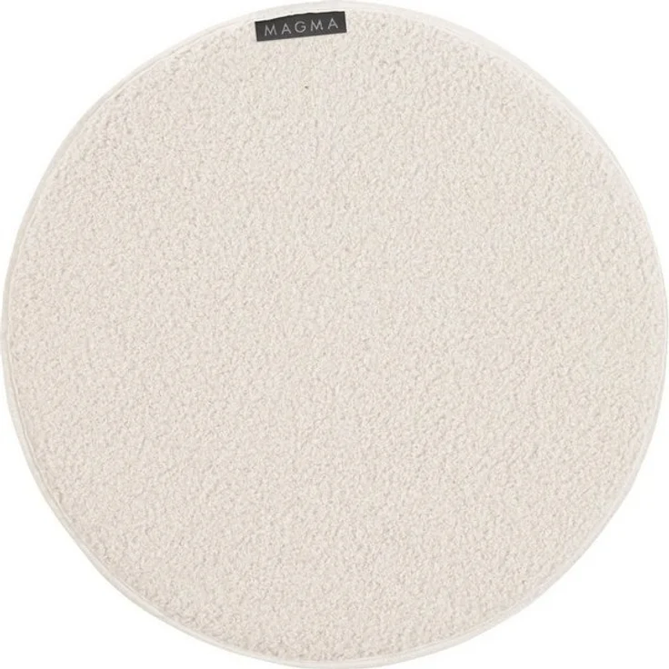 Magma Heimtex Sitzkissen WOOLLY, Creme, Polyester, Ø 35 cm, Schaffellimitat – Bild 2