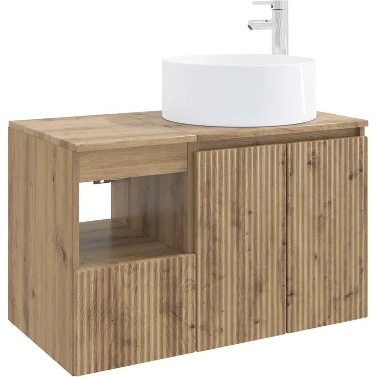 vidaXL Badezimmerschrank-Set 2 stk. Artisan-Eiche 79,5 x 44,5 x 80 cm 3404113 – Bild 2