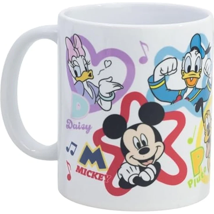 Tasse mit Disney Mickey Mouse & Freunde Motiv ca. 325ml aus Keramik Musical 11oz – Bild 2