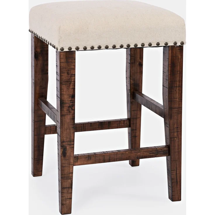 Livin Hill Avola AV1931-74 Stehtisch mit Hockern, Akazienholz, Furnier, Stoff, 91,5 x 46 x 188 cm – Bild 9
