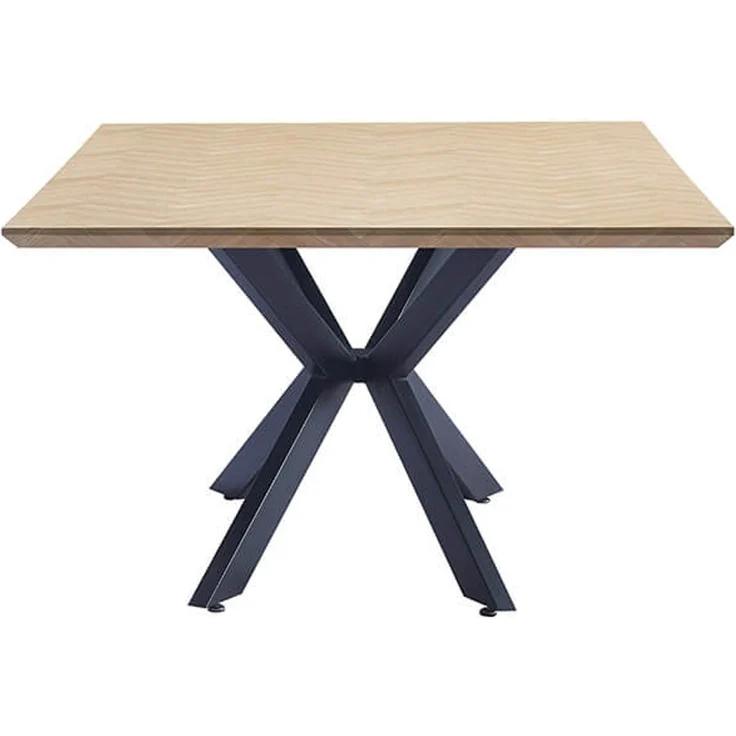 HOME DELUXE Essgruppe Eckig AVENCIA inkl. Sternfuß - 200 x 120 cm Fishbone Oak 6 Stühle Hellbraun – Bild 6