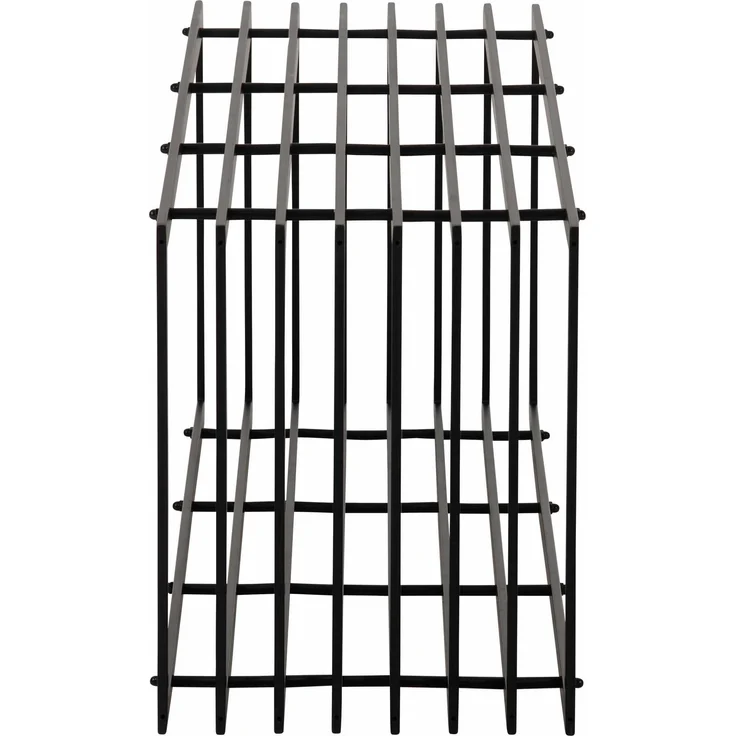 DELUKE® Kaminholzregal Metall PREMIUM - Innen und Aussen, Schwarz Brennholzregal innen Kaminholzständer Kaminholzhalter Feuerholzregal Aussen Holz stapeln Terrasse, 40x50x150cm – Bild 4