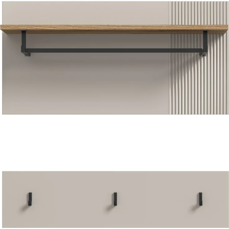 Paneel (B/H/T: 80x80x28 cm) in Kaschmir Nachbildung und Kaschmir Nachbildung – Bild 3