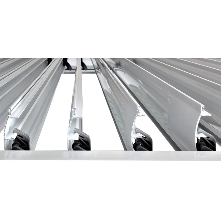 Mendler 'HWC-L46' Pergola, Regenrinne sturmfest, Aluminium weiß, 3x3 m – Bild 6