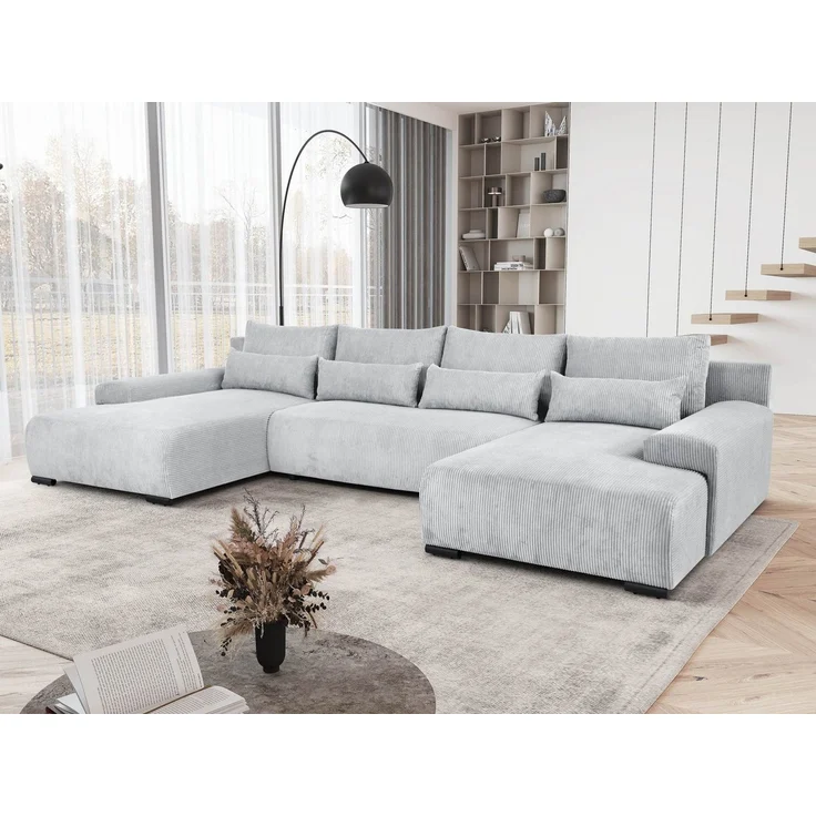 Beautysofa Ecksofa BENNY U, mit Schlaffunktion, mit Bettkasten, viele Farbvarianten – Bild 5