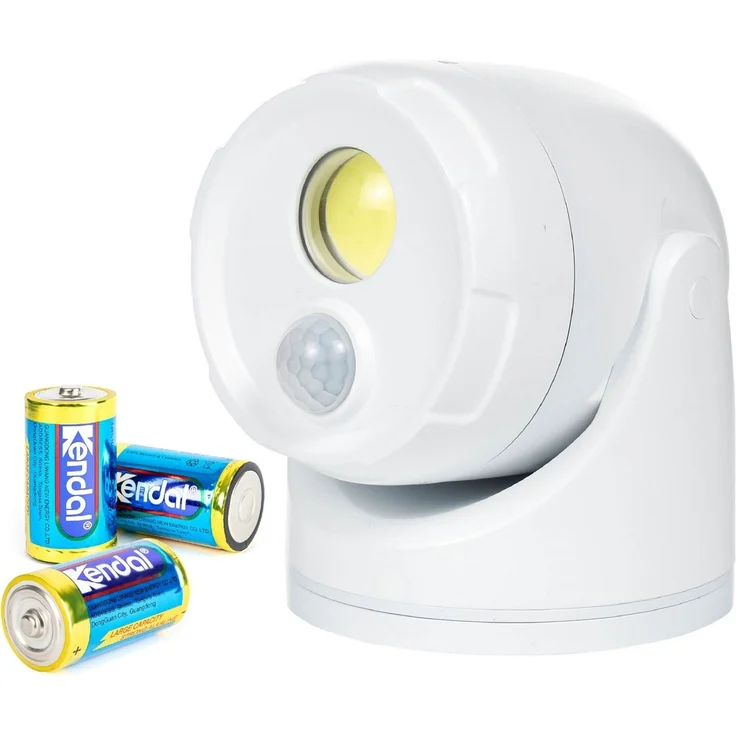 Northpoint LED Wandstrahler LED Batterie Spot Strahler Flutlicht Bewegungsmelder inkl. D-Batterien – Bild 3