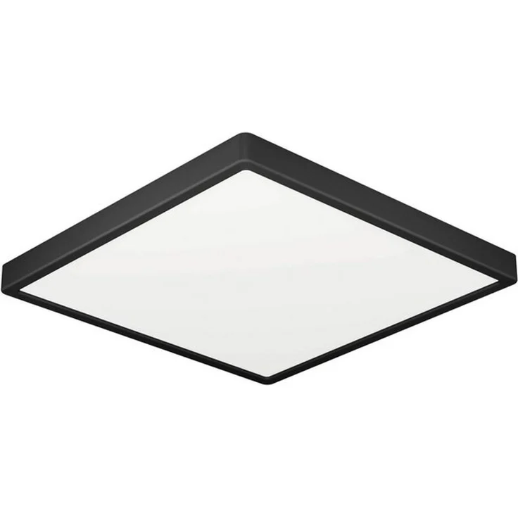 EGLO LED Deckenleuchte Fueva 6, eckige Badezimmer Deckenlampe, Badlampe Decke aus Kunststoff in Schwarz und Weiß, Deckenbeleuchtung warmweiß-kaltweiß, IP44, 22x22 cm – Bild 4